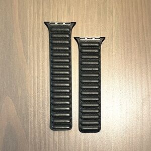 Apple Watch band Leather Link in Midnight